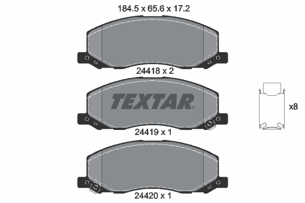 Remblokset Textar 2441801