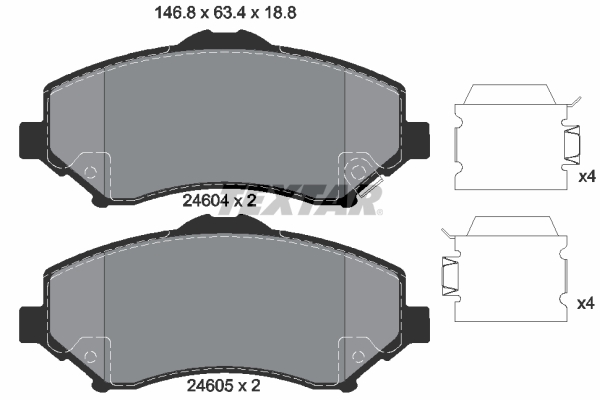 Remblokset Textar 2460401