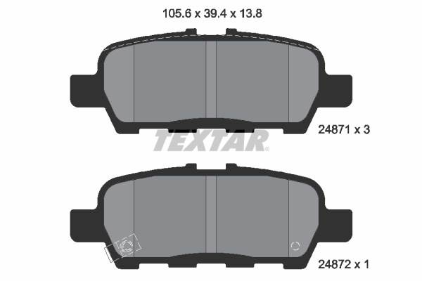 Remblokset Textar 2487101