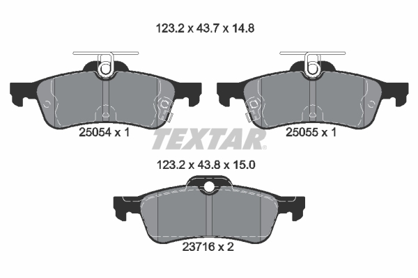 Remblokset Textar 2505401