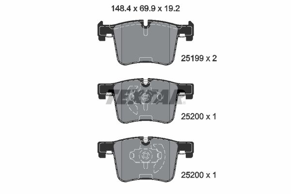 Remblokset Textar 2519901