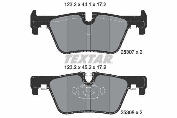 Remblokset Textar 2530701