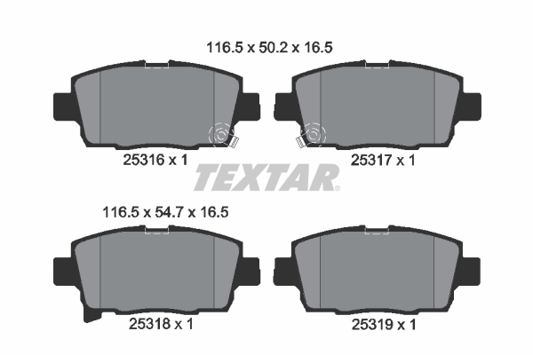 Remblokset Textar 2531601