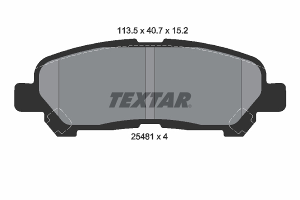 Remblokset Textar 2548101