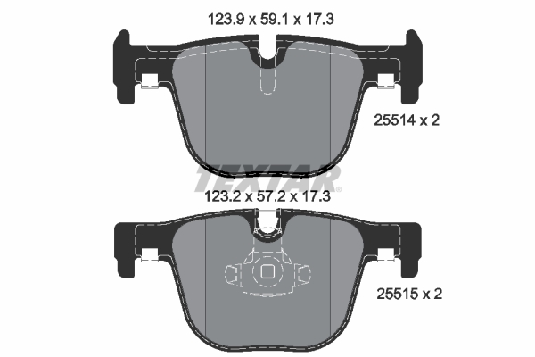 Remblokset Textar 2551401