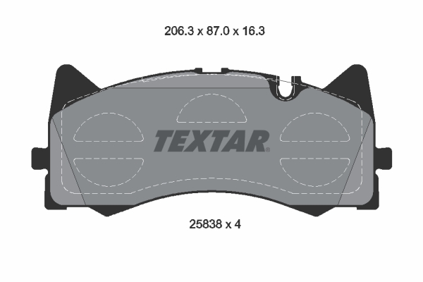 Remblokset Textar 2583801