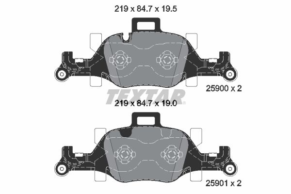 Remblokset Textar 2590002