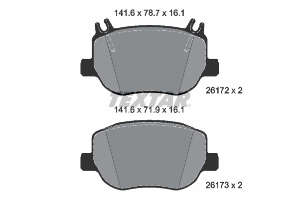 Remblokset Textar 2617201