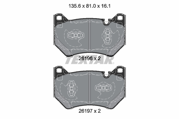 Remblokset Textar 2619601