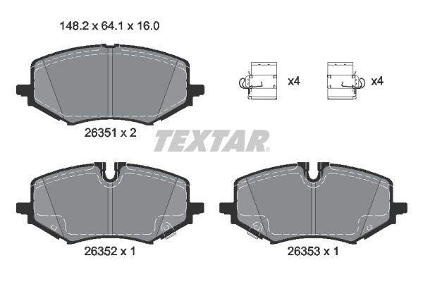 Remblokset Textar 2635102