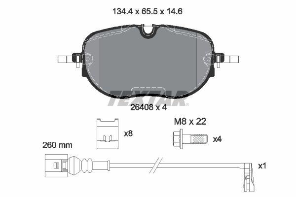 Remblokset Textar 2640801