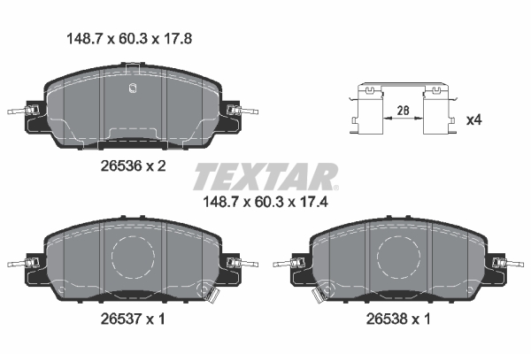 Textar Remblokset 2653601