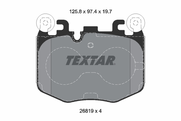 Remblokset Textar 2681901