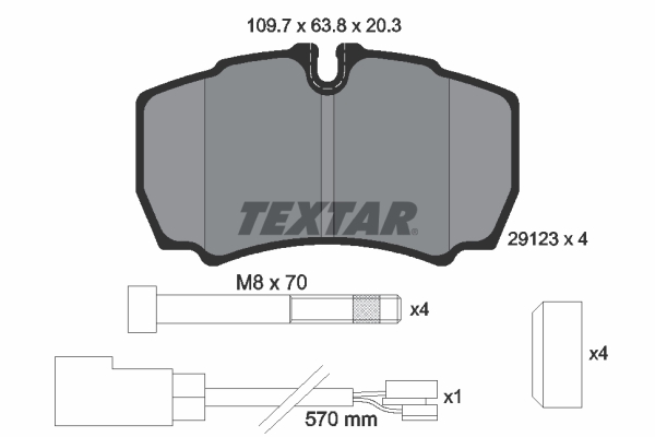 Textar Remblokset 2912307