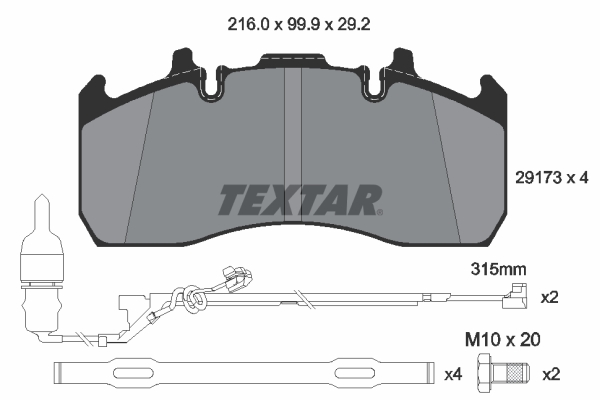 Textar Remblokset 2917303