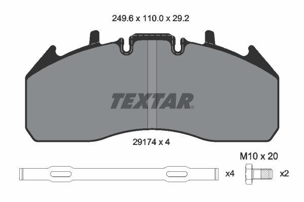 Textar Remblokset 2917402