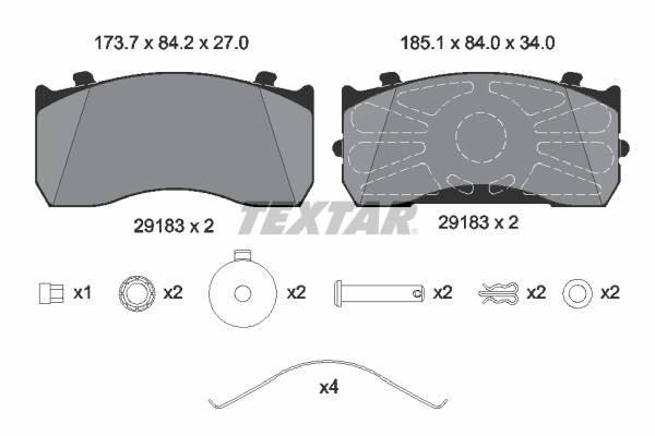 Textar Remblokset 2918302