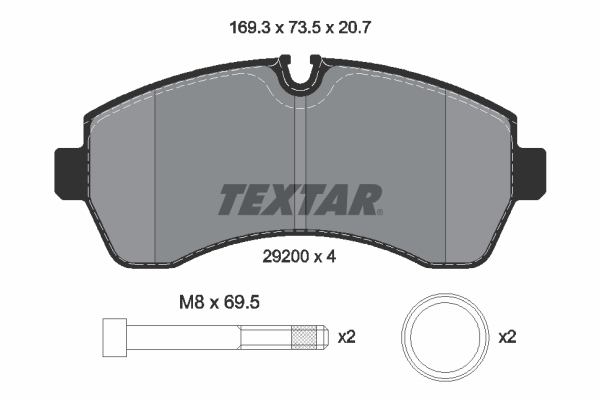 Remblokset Textar 2920006