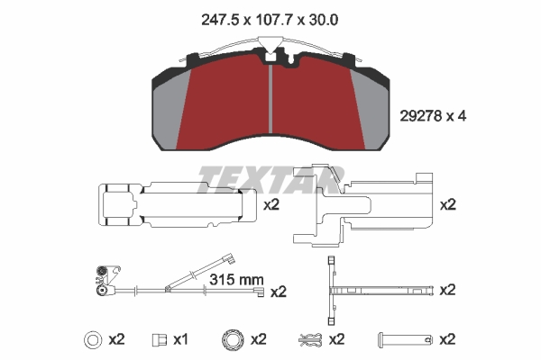 Textar Remblokset 2927804