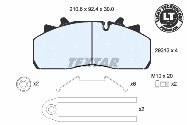 Textar Remblokset 2931302