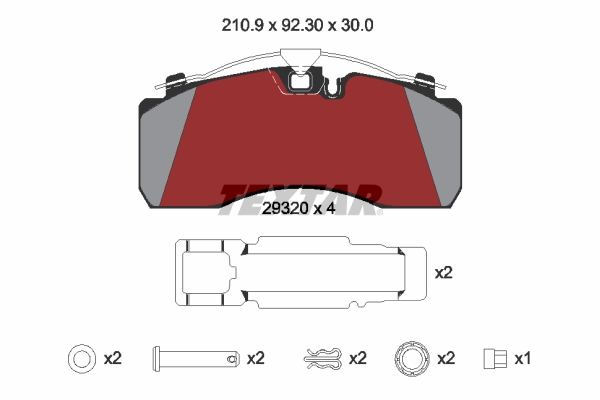 Remblokset Textar 2932001