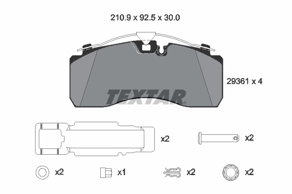 Textar Remblokset 2936101