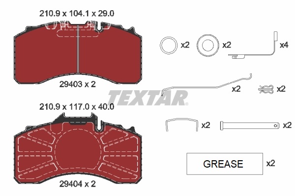 Textar Remblokset 2940301