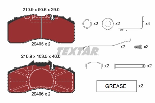 Textar Remblokset 2940501