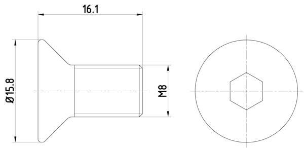 Remschijfschroef Textar TPM0006