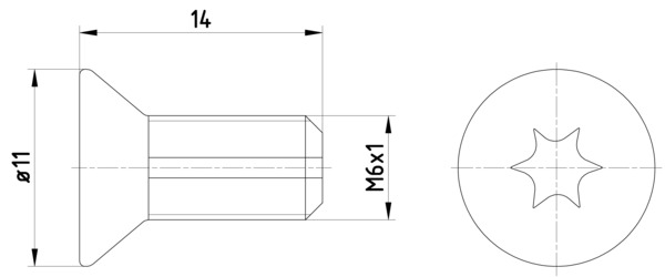 Remschijfschroef Textar TPM0012