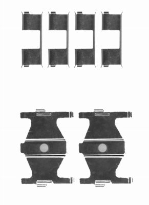 Rem montageset Textar 82503400