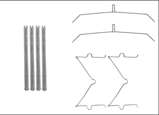 Rem montageset Textar 82540100