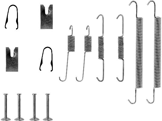 Rem montageset Textar 97011200