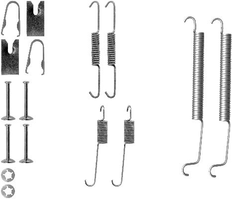 Rem montageset Textar 97016200
