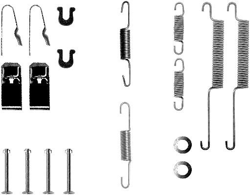 Rem montageset Textar 97028000