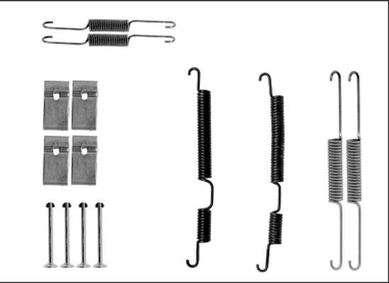 Rem montageset Textar 97040100