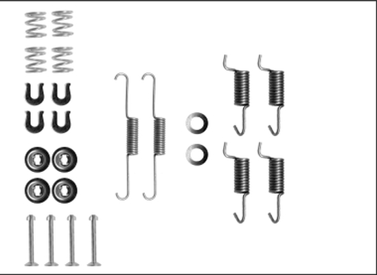 Rem montageset Textar 97040500