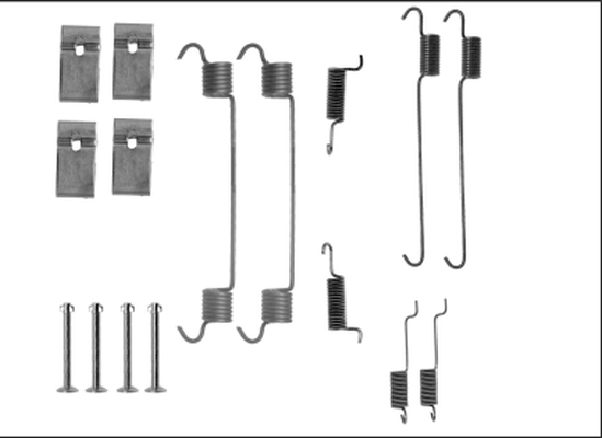 Rem montageset Textar 97041100