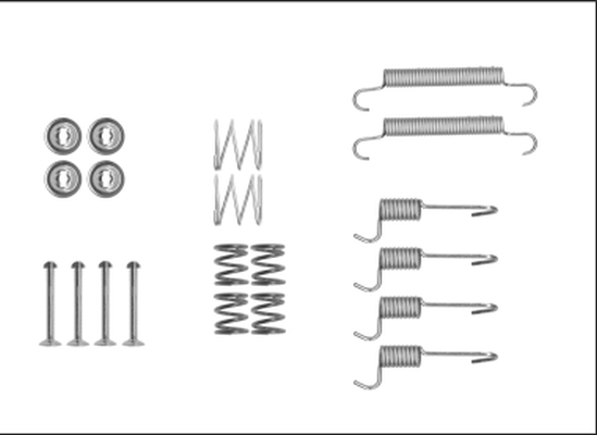 Rem montageset Textar 97042400