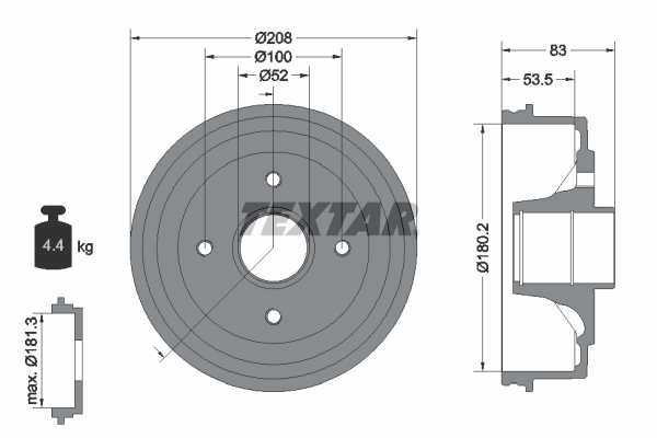 Remtrommel Textar 94013500