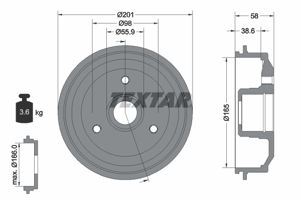 Remtrommel Textar 94014100