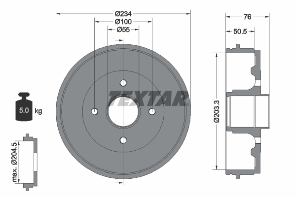 Remtrommel Textar 94017000