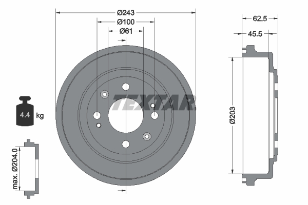 Remtrommel Textar 94017600