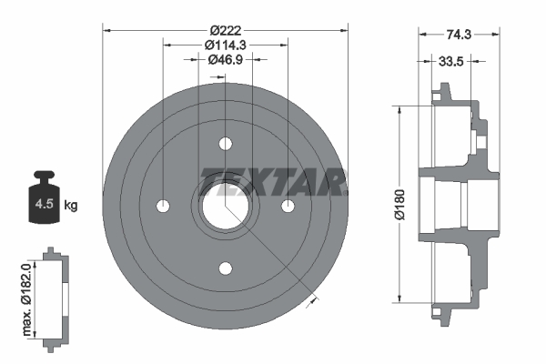 Remtrommel Textar 94019300