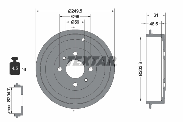 Remtrommel Textar 94019900