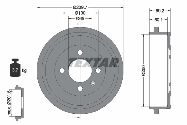 Remtrommel Textar 94022800