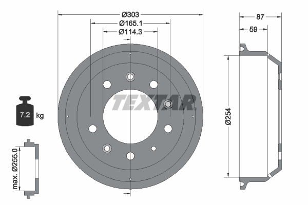 Remtrommel Textar 94028600