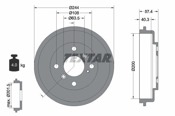 Remtrommel Textar 94031900