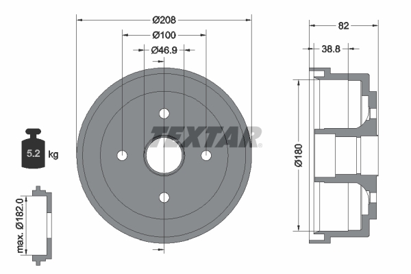 Remtrommel Textar 94032400