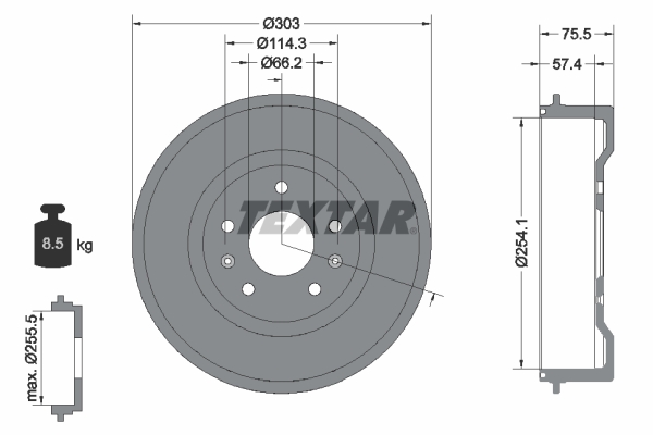 Remtrommel Textar 94032800